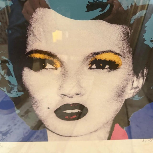 21st Century Framed Kate Moss 30/60 Numbered Lithography by Banksy For Sale - Image 11 of 12