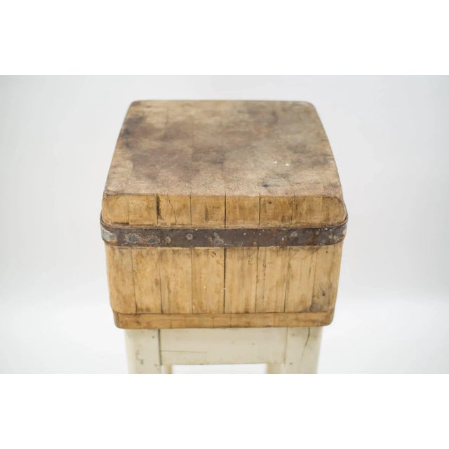 Wood Mid-Century Wooden Butcher's Block, 1950s For Sale - Image 7 of 14