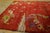 1920s Red Scene Pictoral Antique Chinese Art Deco Rug 8'2" X 9'8" Hand Knotted Wool Carpet For Sale - Image 4 of 7