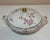H & Co. Heinrich Selb Bavaria Pink Floral Gilt Porcelain Covered Vegetable Bowl. Base of bowl and inside of lid both have...