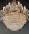 Antique French Empire Crystal Tent and Basket Chandelier Brass For Sale - Image 6 of 14