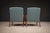 Brown Giuseppe Scapinelli Armchairs, Brazil, 1950s — Sculpted Caviúna Frames in Dusty Teal Velvet Upholstery For Sale - Image 8 of 18