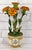 French Bouquet of French Marigolds by Didier Gardillou – Contempory – 18th-Century Paris Porcelain Pot – À La Reine Manufactory For Sale - Image 3 of 8