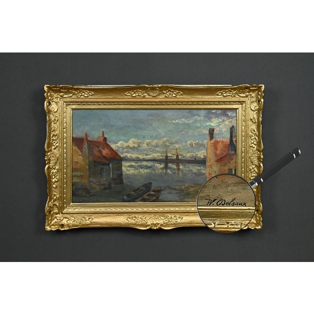 W. Delsaux, The North Sea, Early 20th Century, Oil Painting, Framed For Sale - Image 15 of 18