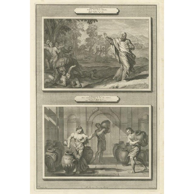 Pieter Mortier, Elisha and the Bears and the Widow's Oil, Pieter 1700, Engraving For Sale - Image 12 of 12