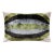 Handmade Olive Green & Charcoal Ikat Velvet Lumbar Pillow 16x24 | Modern Organic Accent For Sale