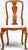 Queen Anne Style Carved Mahogany Vasiform Splat Side Chair An elegant Queen Anne-style side chair, masterfully crafted...