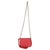 Red Red Pebbled Calfskin Interlocking G Small Soho Flap Bag For Sale - Image 8 of 9