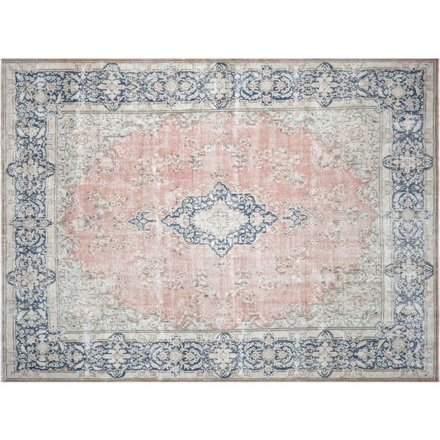 Textile 1950s Persian Kerman Rug For Sale - Image 7 of 7
