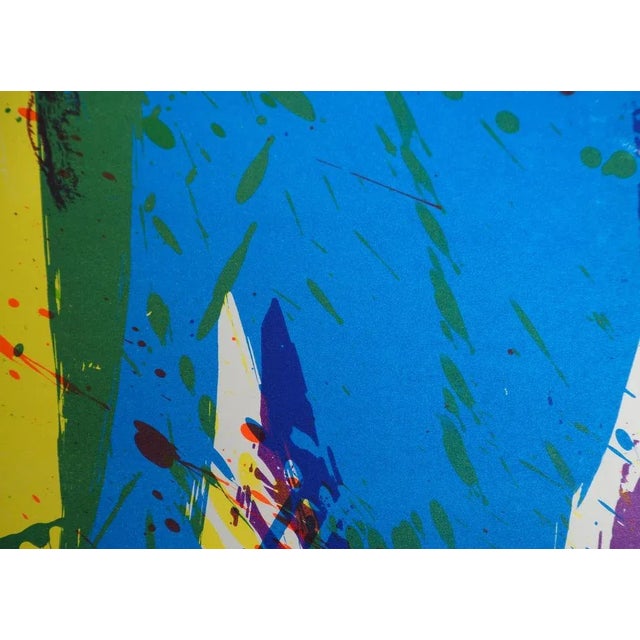 Walasse Ting, Color Power: Cascade, 1974, Original Signed Lithograph For Sale - Image 8 of 10