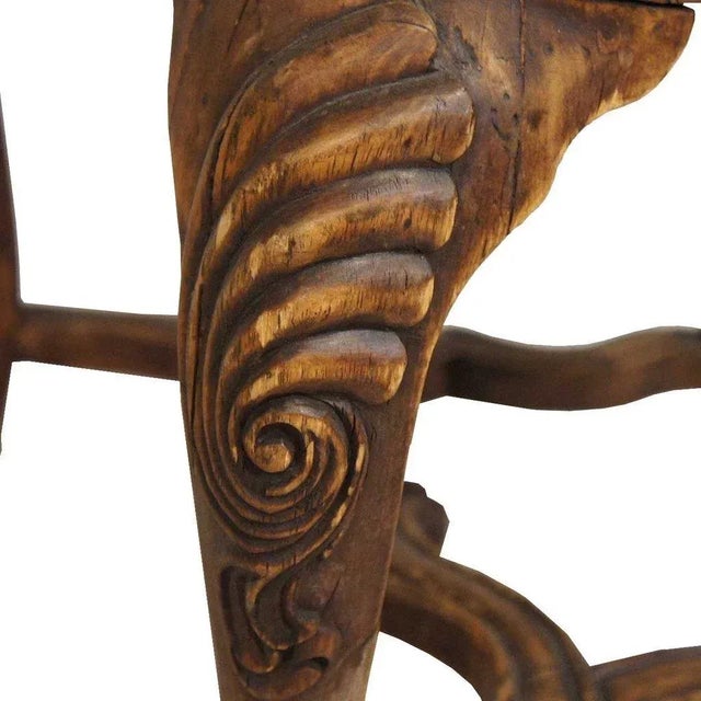 Scandinavian Rococo Birch Dining Side Chairs - Set of 4 For Sale In Denver - Image 6 of 10