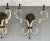 1920s Antique French Art Deco Wrought Iron Wall Light Sconces With Shell Backs Circa 1920 - a Pair For Sale - Image 5 of 12