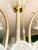 Baroque Italian Chandelier with Iridescent Murano Glass Flowers, 1980 For Sale - Image 3 of 14