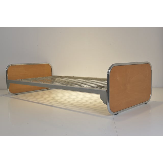 Bauhaus Steel Tube Bed by Alfred Roth for Embru, Switzerland, 1927 For Sale - Image 3 of 17