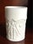 Indiana Glass Company Vintage Milk Glass Tumbler: Star & Button Pressed Glass For Sale - Image 4 of 7