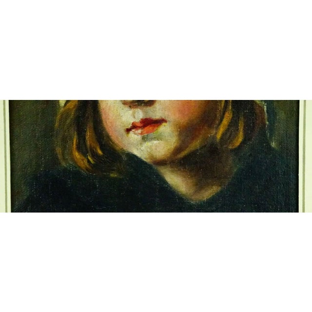 Gustave Lino, Portrait of a Child, 1890s, Oil on Canvas, Framed For Sale - Image 9 of 18
