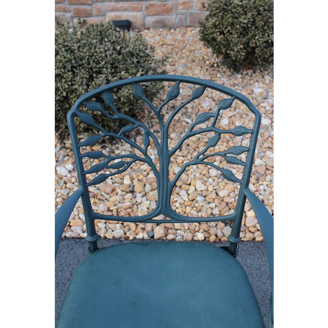 Metal Woodard Aluminum Patio Chairs From the Heritage Collection—A Pair For Sale - Image 7 of 18