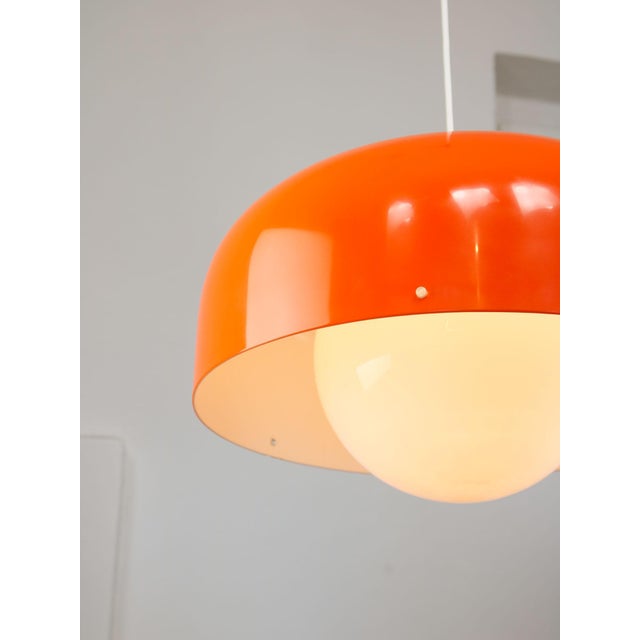 Big Space Age Pendant in in Orange from Guzzini, 1970s For Sale - Image 18 of 18