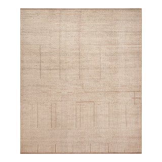 Nazmiyal Collection Contemporary Neutral Tone Rug For Sale
