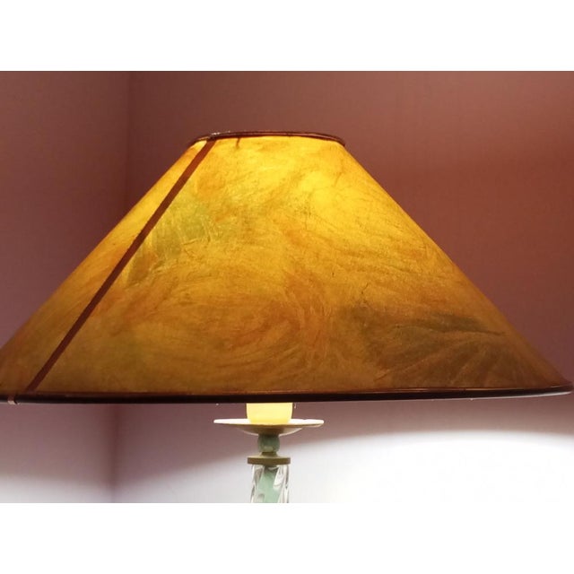 Table Lamp with Marble Base and Bronze Leaf Decoration, Italy, 1950s For Sale - Image 16 of 18