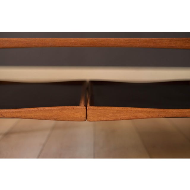 Vintage Danish Teak Two-Tier Coffee Table by Poul Jensen for Selig For Sale - Image 11 of 18