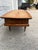 Wood Vintage Mid-Century Modern Burl Wood Coffee Table With Inlaid Top, Tapered Legs and Brass Feet For Sale - Image 7 of 12