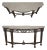 Maitland Smith Bronze Neoclassical Console Table W. Stone Top For Sale