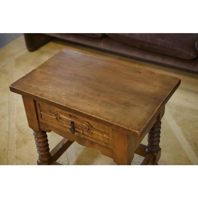 1950s Brutalist Bedside Table by Charles Dudouyt, 1950s For Sale - Image 5 of 12
