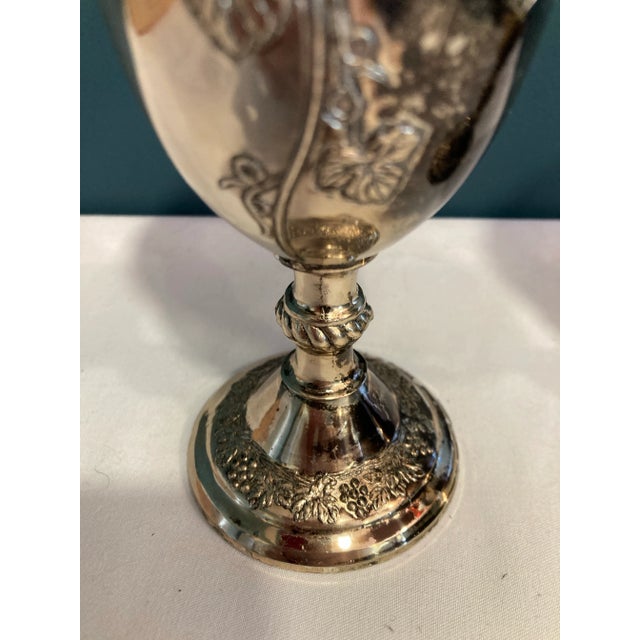 Vintage Silverplate Grape Goblets- Set of 2 For Sale In Oklahoma City - Image 6 of 7