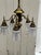 Old Lights On is pleased to offer this amazing vintage five arm chandelier with vintage shades. It is rewired and ready to...