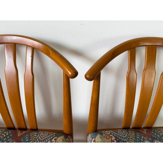 1970s Swedish Mid-Century Modern Carl-Ewert Ekström Beechwood Bar Stools – Set of 4 For Sale - Image 15 of 18