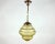 Metal Small Vintage Colored Glass and Brass Ceiling Lamp, Belgium, 1960s For Sale - Image 7 of 7