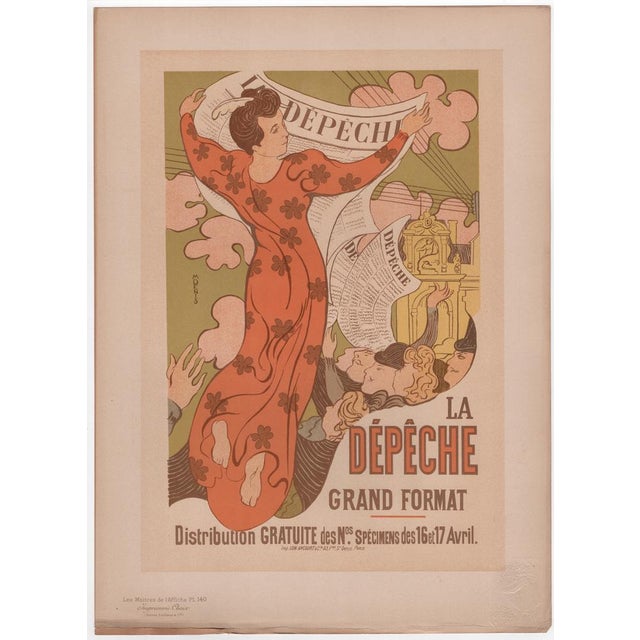 Maurice Denis, La Dêpêche from Les Maîtres de L'Affiche, 1898, Original Lithograph For Sale - Image 7 of 13