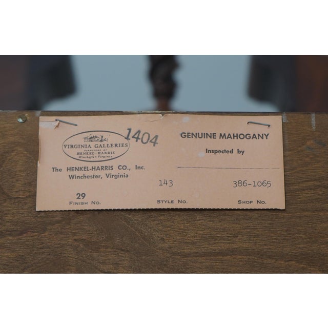 Henkel Harris Mahogany Spnea Tall Highboy For Sale - Image 18 of 18