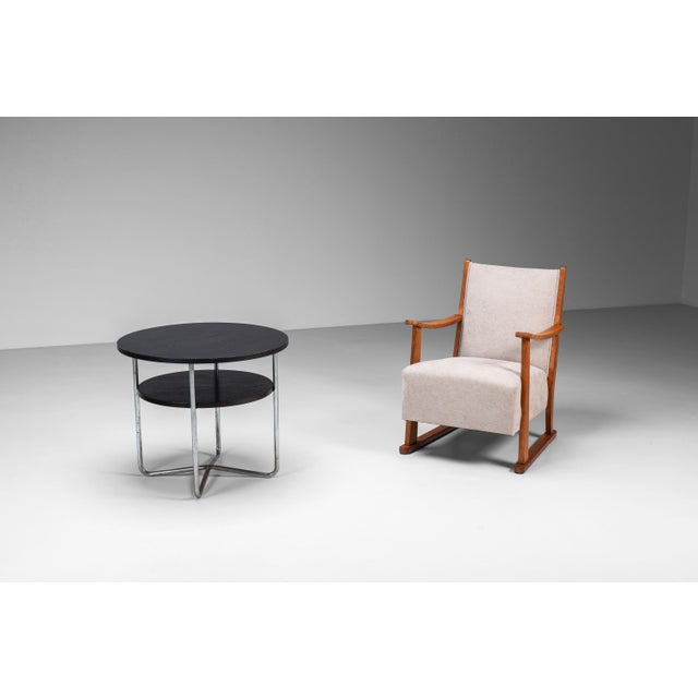 1940s Coffee Table with Tubular Frame by Michael Thonet, 1940s For Sale - Image 5 of 12
