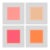 Color Field Art Prints Pink & Orange Squares 4 Pc Set 48x48 by Angela Cameron For Sale