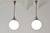 Sphere Lights in Frosted Glass, 1928, Set of 2 For Sale - Image 3 of 11