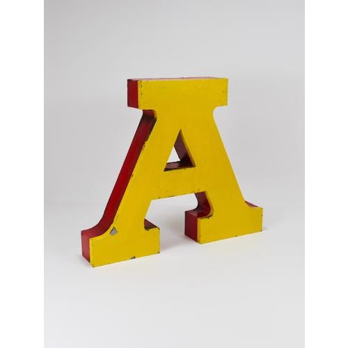 Gold Large Circus Advertising Letter A, 1960s For Sale - Image 8 of 18