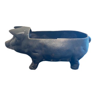 Antique Cast Iron Decorative Pig For Sale