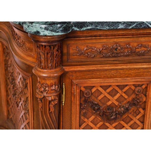 Wood Antique Commode attributed to Maison Grimard, Paris, France, 19th Century For Sale - Image 7 of 18