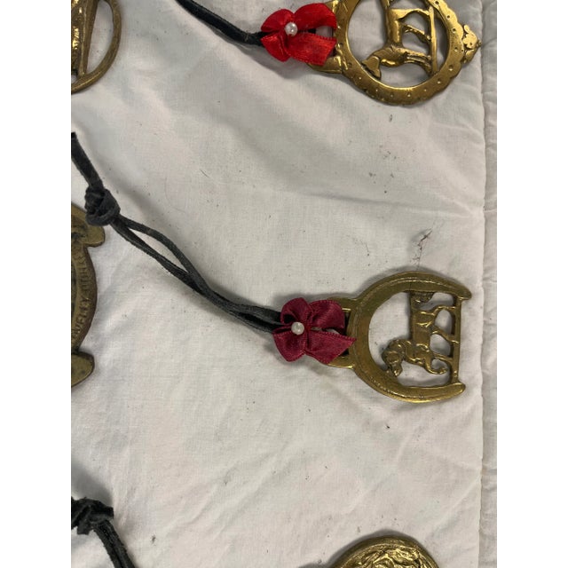 Brass Mid 20th Century Horse Brass Christmas Ornaments - Set of 12 For Sale - Image 8 of 12