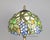 Vintage Stained Glass Floral Tiffany Style Desk Lamp For Sale - Image 4 of 7