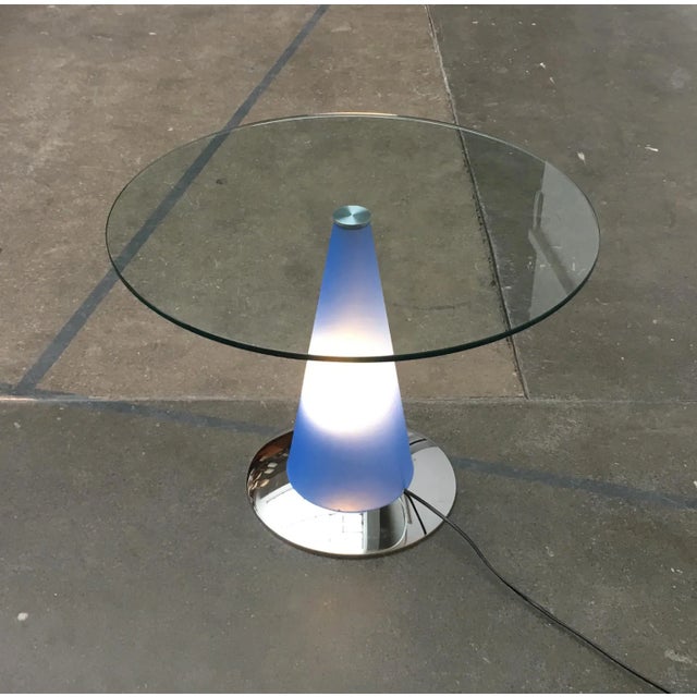 Postmodern Birillo Side Table and Floor Lamp by Parisotto for Fontana Arte, 1980s For Sale - Image 9 of 18