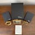 An extraordinary, complete set of three vintage fine gold electroplate picture frames by Elias, complete with original...