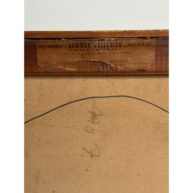 Midcentury Abstract Signed “Pepe Romero” For Sale - Image 10 of 10