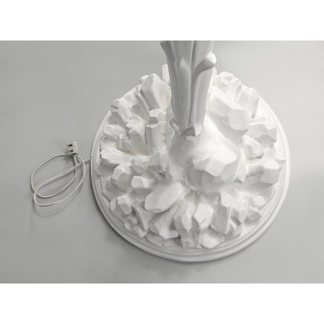 Palm Leaf Torchière or Floor Lamp in the Manner of Serge Roche For Sale - Image 9 of 12