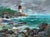Oil Painting on the Lighthouse Shore Before the Storm Yuriy Suprunchuk For Sale
