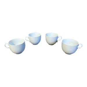 Vintage Mid Century Modern Furstenberg German Porcelain Demitasse Coffee Cups - Set of 4