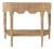 Matthew Izzo Home - Paloma Scalloped Top Demi Lune Rattan Console Table For Sale