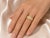 Modern Late 20th Century 14K Yellow Gold Diamond Designer Tiered Dome Band Ring, Size 6.75 For Sale - Image 3 of 3
